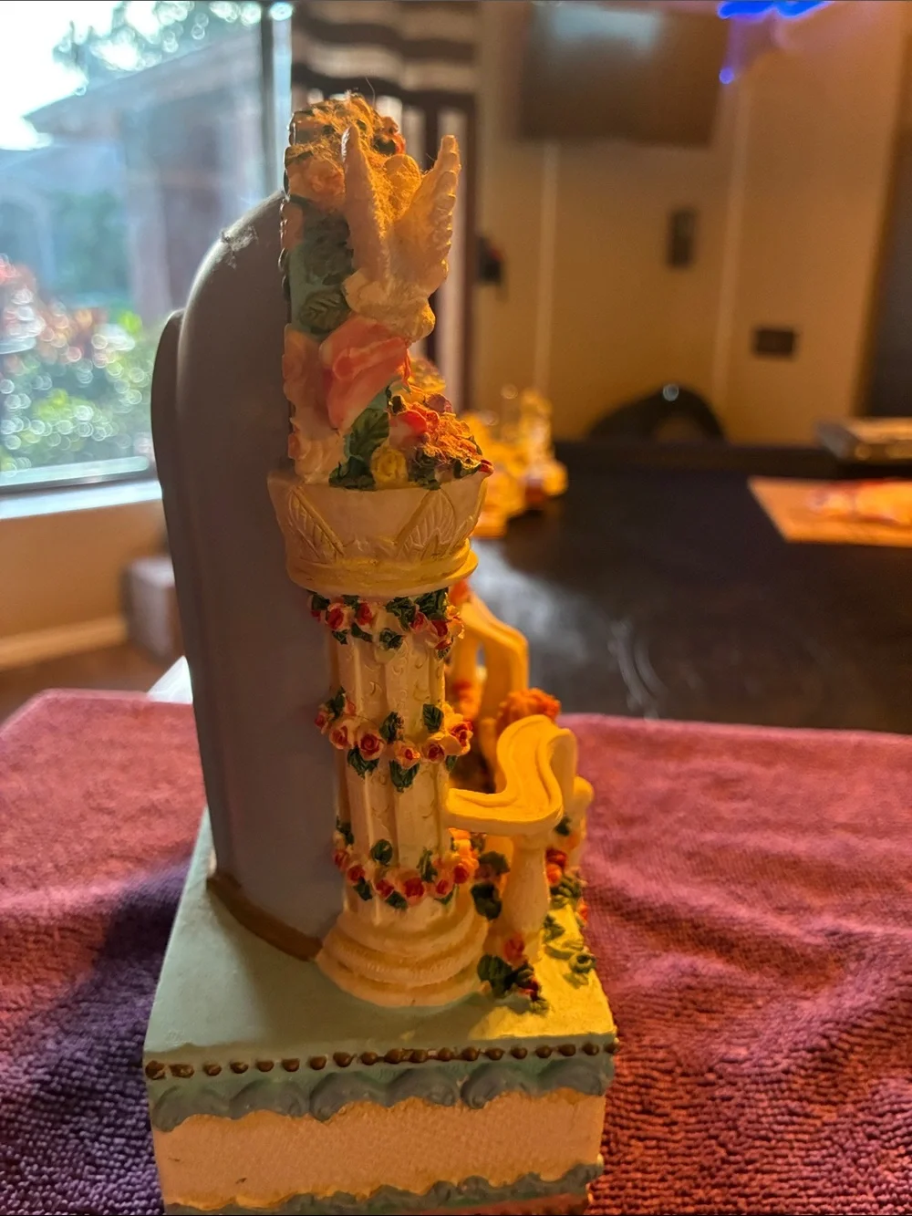 Whimsical Pastel Carousel Horse Music Box - Pink & Cream